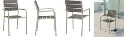 Modway Shore Outdoor Patio Aluminum Dining Rounded Armchair